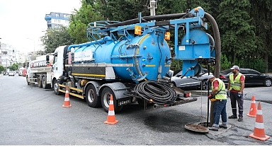 ASAT Alanya’da yağmursuyu hatlarını temizliyor