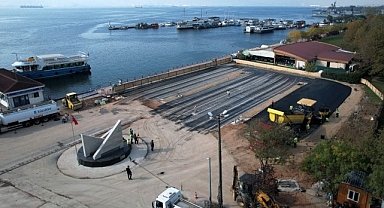 1 Mart Vapur İskelesi Otoparkı yüzde 85 tamam